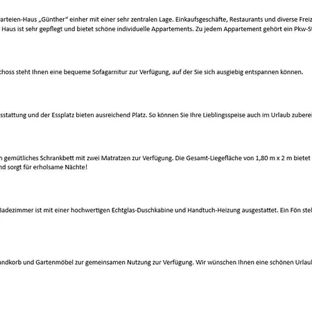 Haus Guenther - Mittelweg 1, App 1 * Wenningstedt-Braderup